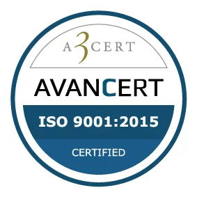 ISO 9001 certificeringslogo